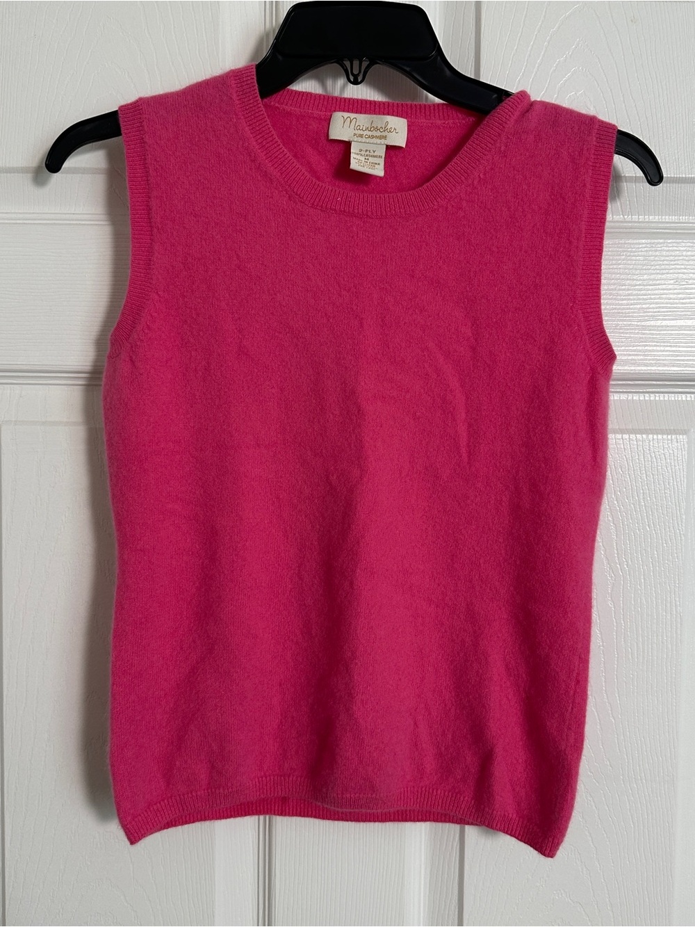 Mausbacher Cashmere Blend Sleeveless Tank - Hot Pink